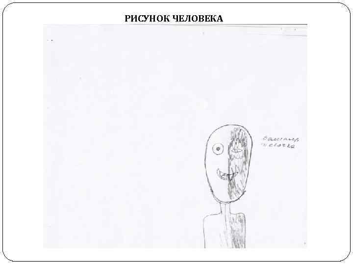 РИСУНОК ЧЕЛОВЕКА 