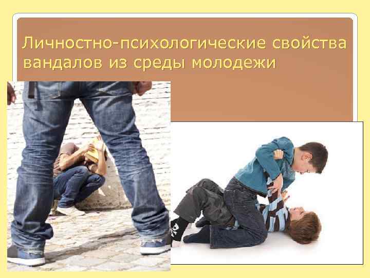  Личностно-психологические свойства вандалов из среды молодежи 