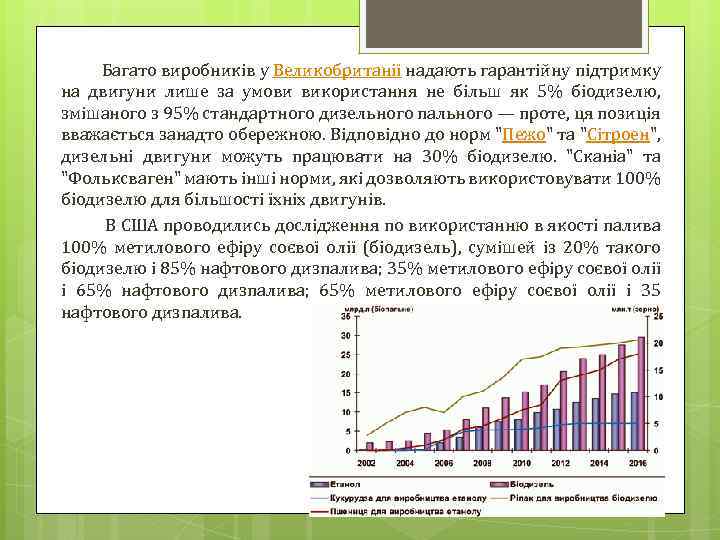  Багато виробників у Великобританії надають гарантійну підтримку на двигуни лише за умови використання