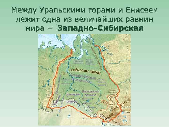Между Уральскими горами и Енисеем лежит одна из величайших равнин мира – Западно-Сибирская 