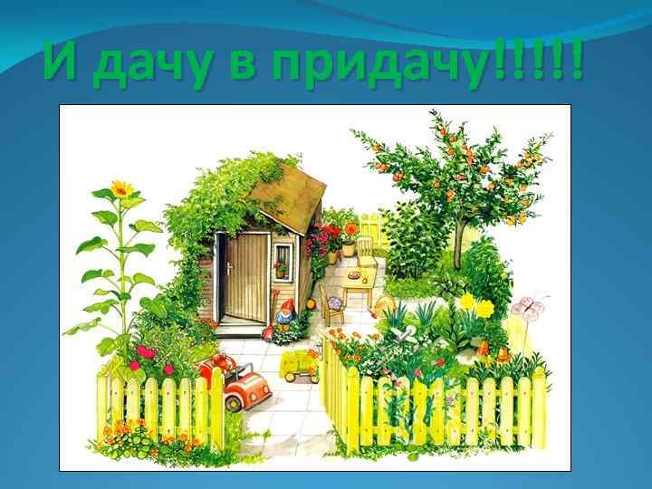 И дачу в придачу!!!!! 