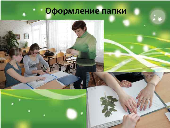 Оформление папки 