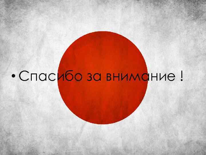  • Спасибо за внимание ! 