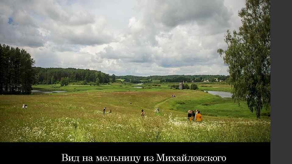 Вид на мельницу из Михайловского 