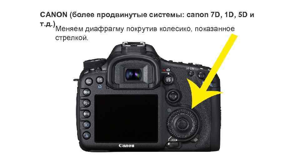 CANON (более продвинутые системы: canon 7 D, 1 D, 5 D и т. д.