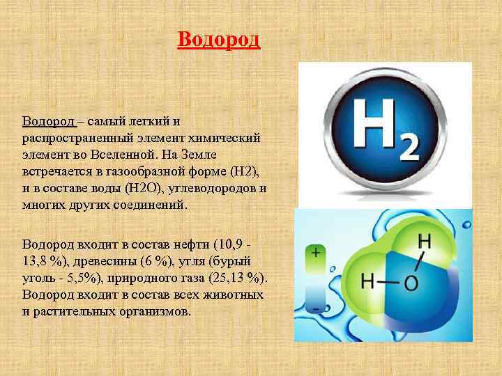 Кислород относится к элементам. Водород. Водород химический элемент. Химический символ водорода. Водород самый распространённый элемент во.