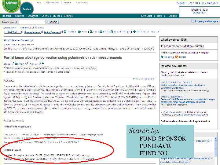 Search by: FUND-SPONSOR FUND-ACR FUND-NO 