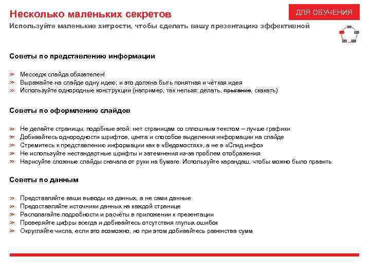 Несколько маленьких секретов ДЛЯ ОБУЧЕНИЯ Используйте маленькие хитрости, чтобы сделать вашу презентацию эффективной Широта