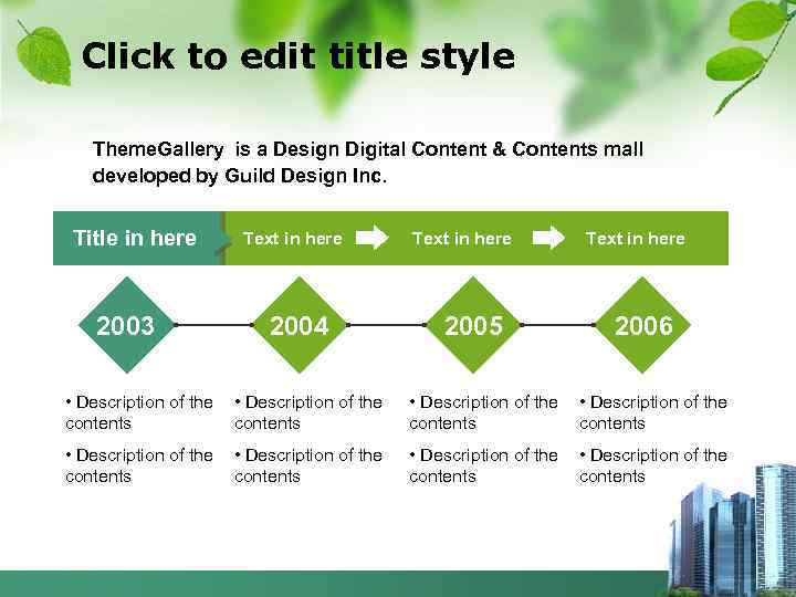 Click to edit title style Theme. Gallery is a Design Digital Content & Contents