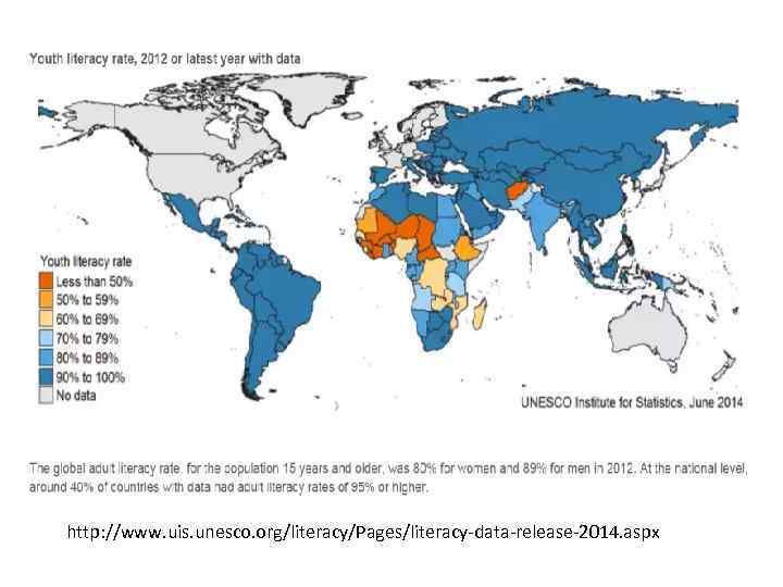 http: //www. uis. unesco. org/literacy/Pages/literacy-data-release-2014. aspx 