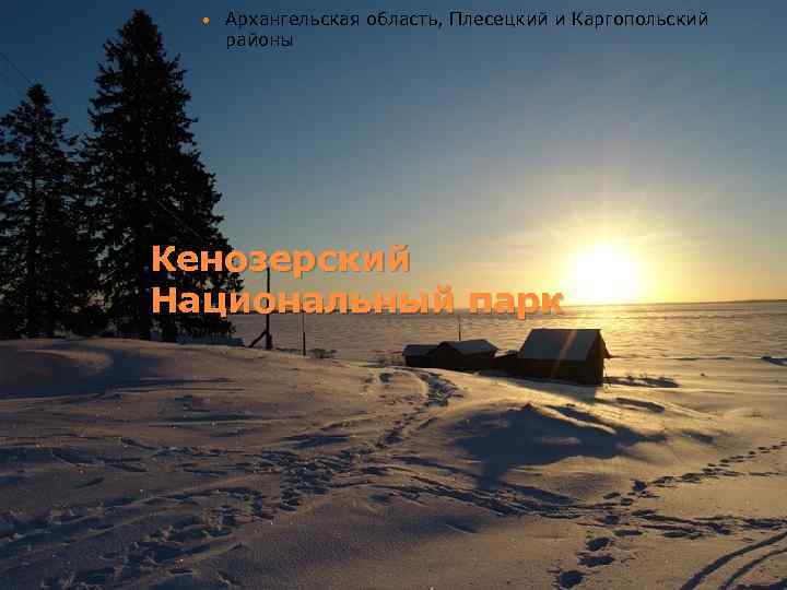  Архангельская область, Плесецкий и Каргопольский районы Кенозерский Национальный парк 