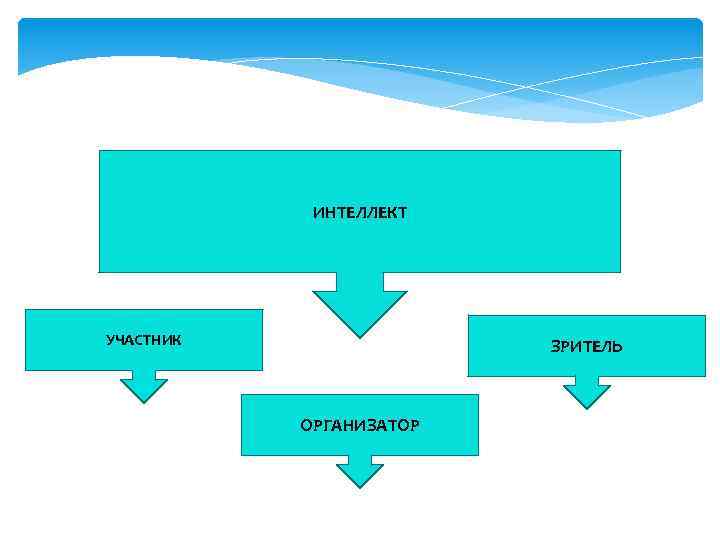 ИНТЕЛЛЕКТ УЧАСТНИК ЗРИТЕЛЬ ОРГАНИЗАТОР 