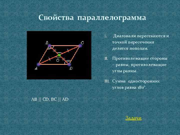 Диагонали трапеции точкой пересечения делятся пополам