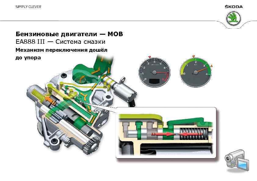 Бензиновые двигатели — MOB EA 888 III — Система смазки Механизм переключения дошёл до