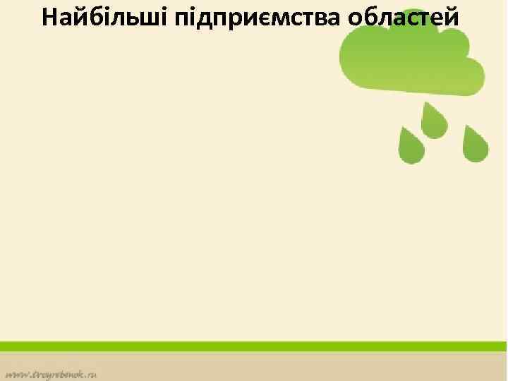 Найбільші підприємства областей 