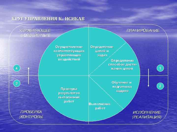 Заполните схему цикла менеджмента