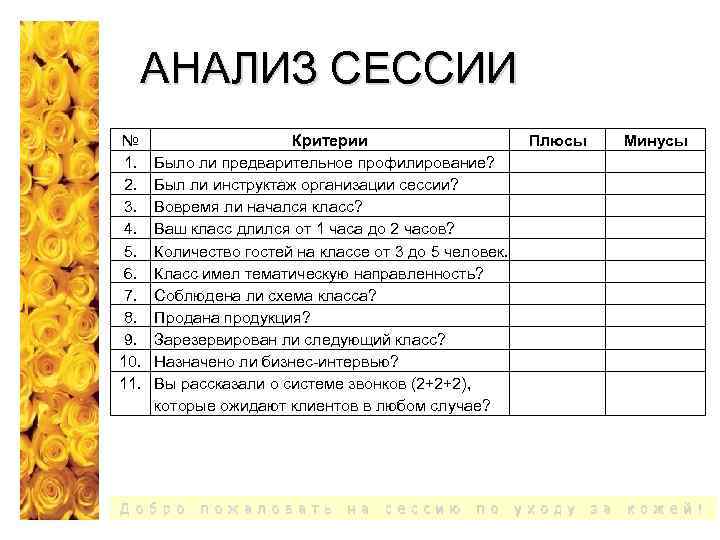 АНАЛИЗ СЕССИИ № 1. 2. 3. 4. 5. 6. 7. 8. 9. 10. 11.