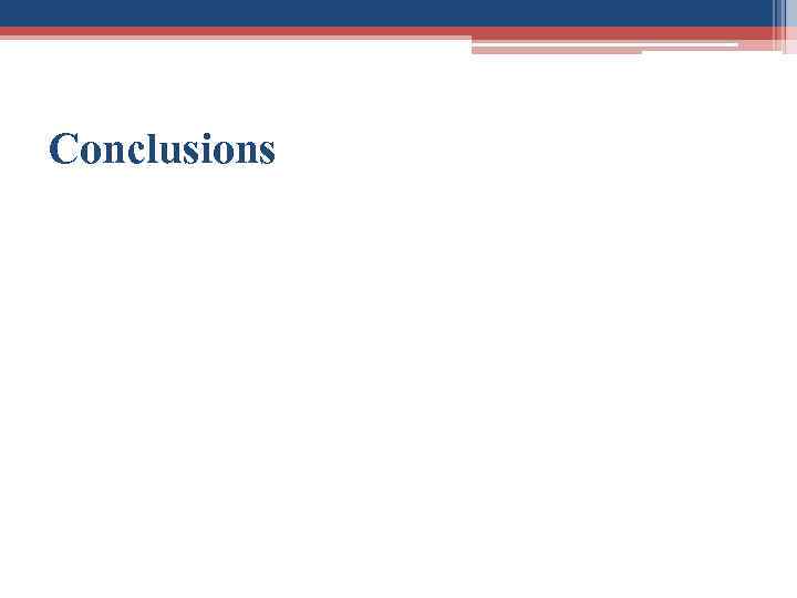Conclusions 