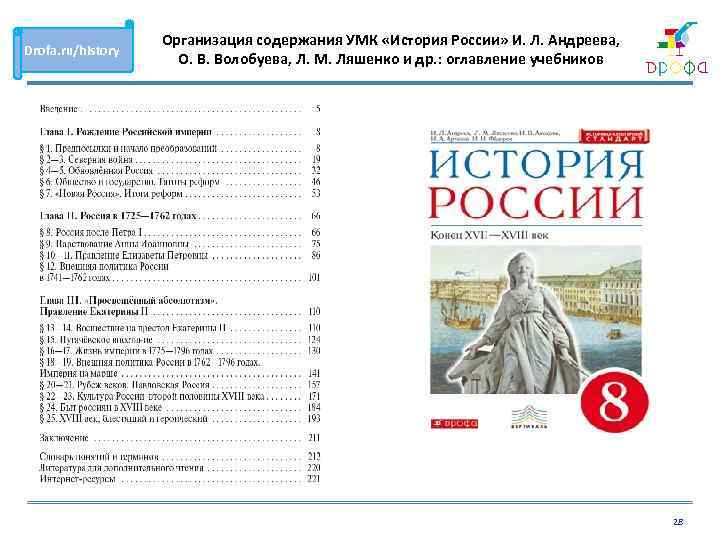 История 6 класс учебник содержание параграфов