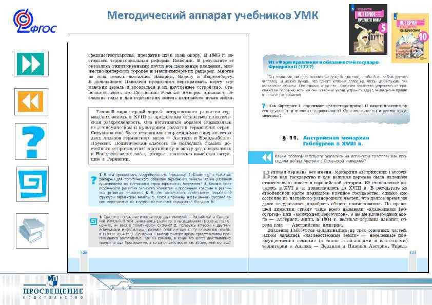 Методический аппарат учебников УМК 