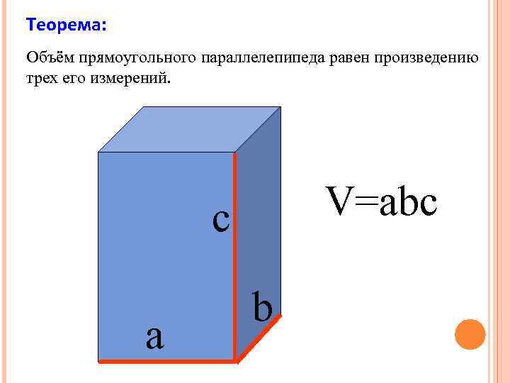 Объем прямоугольного