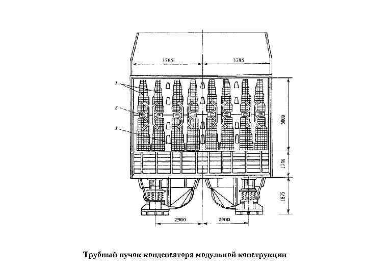 Трубный пучок конденсатора модульной конструкции 