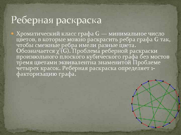 Определите хроматическое число графа представленного на рисунке