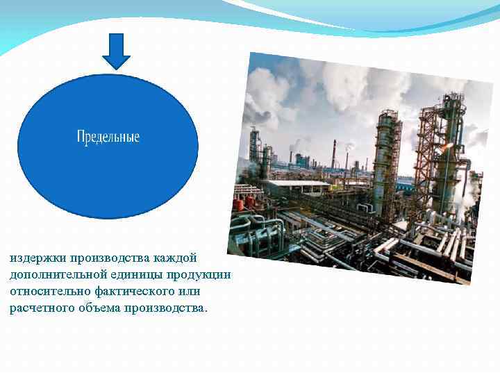 издержки производства каждой дополнительной единицы продукции относительно фактического или расчетного объема производства. 