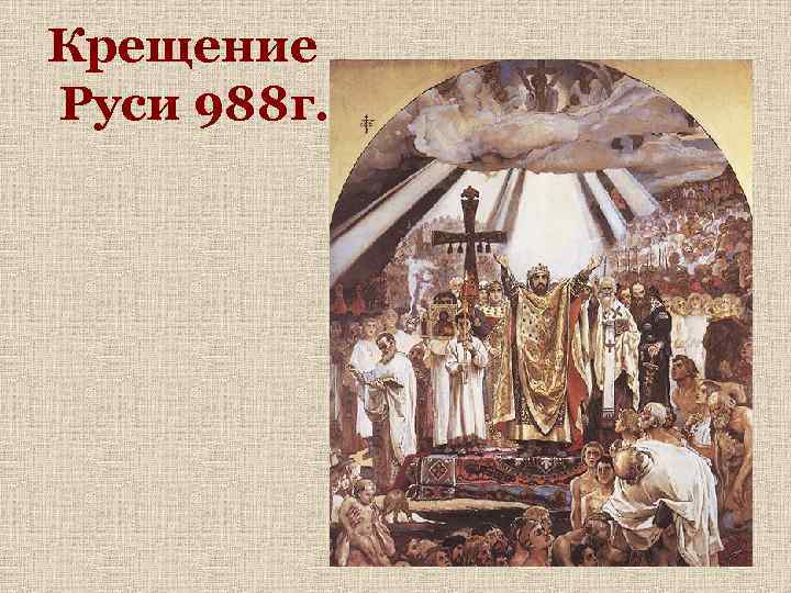 Крещение Руси 988 г. 