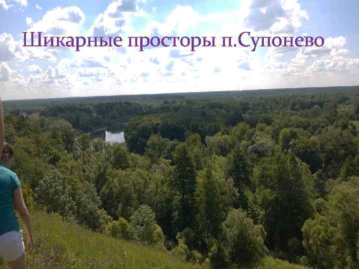 Шикарные просторы п. Супонево 