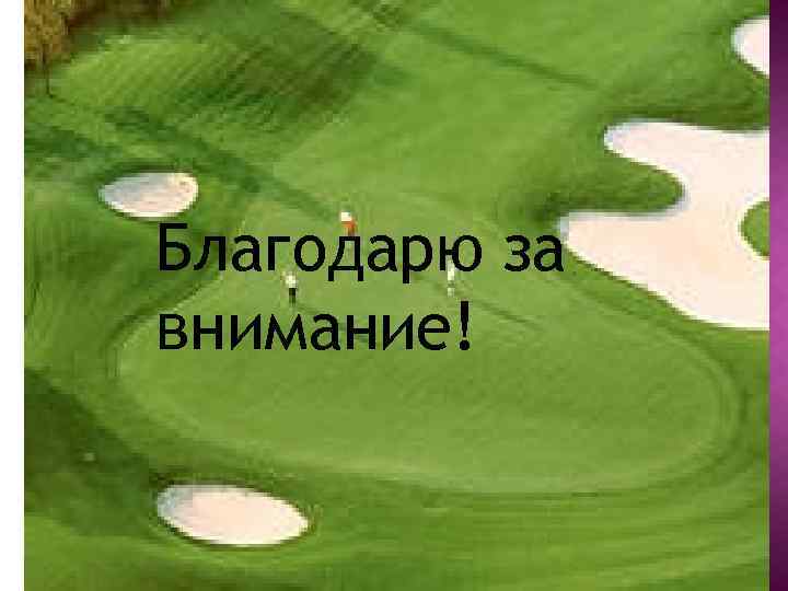 Благодарю за внимание! 