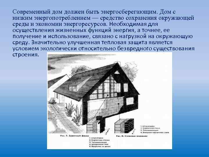 Современный дом должен быть энергосберегающим. Дом с низким энергопотреблением — средство сохранения окружающей среды