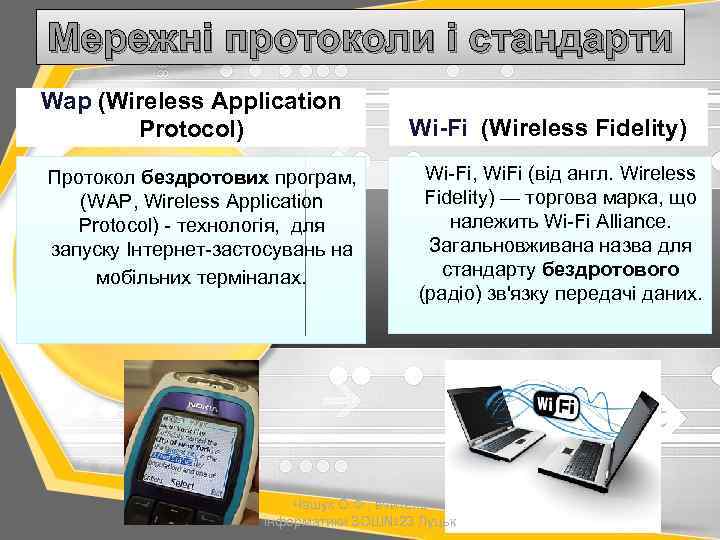 Мережні протоколи і стандарти Wap (Wireless Application Protocol) Протокол бездротових програм, (WAP, Wireless Application