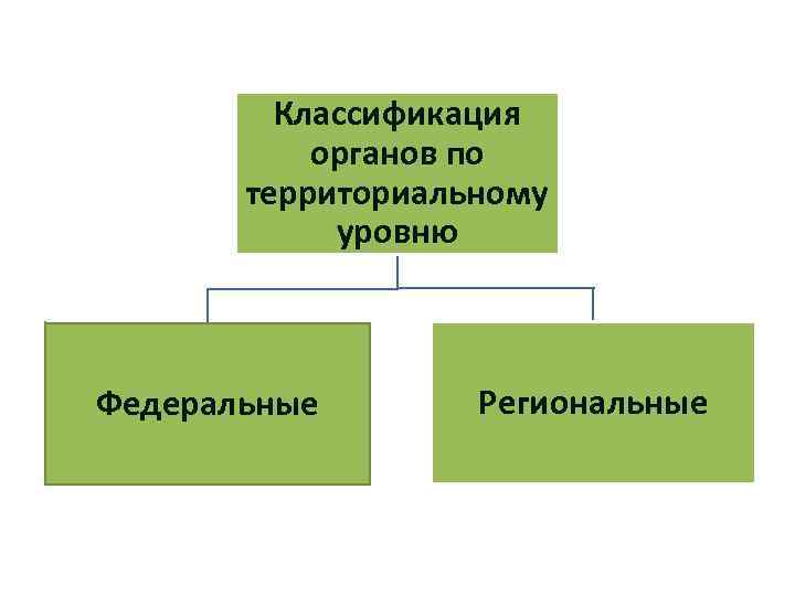 Уровни территориальных органов