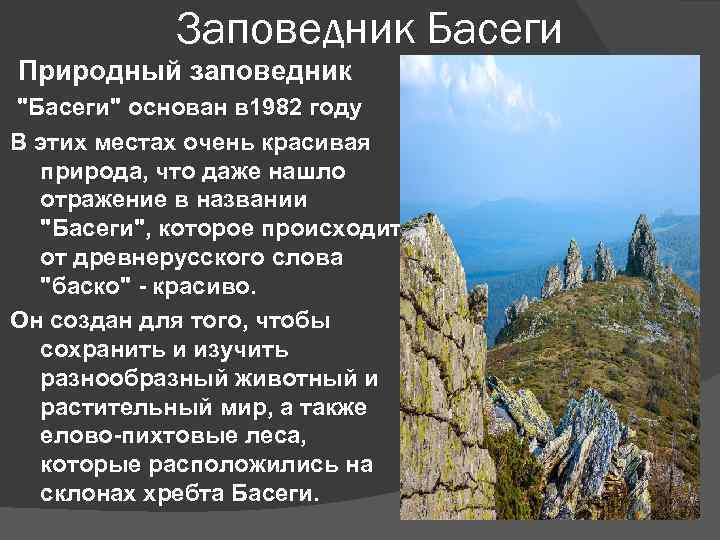 Заповедники пермского края презентация 4 класс