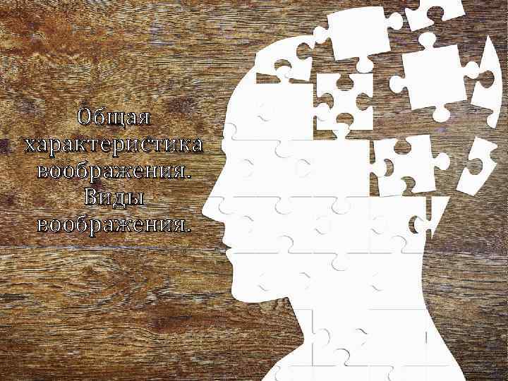 Общая характеристика воображения. Виды воображения. 