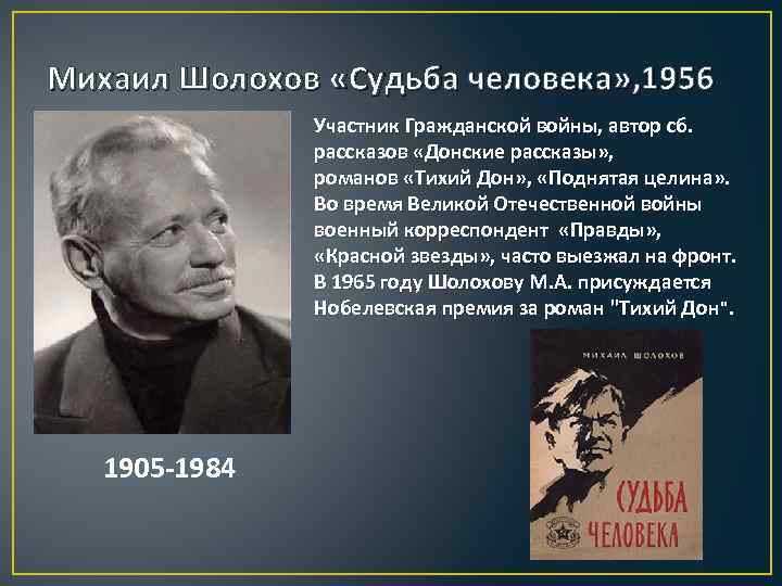 Узнайте отечественного писателя по описанию