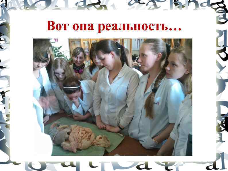 Вот она реальность… 