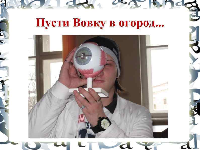 Пусти Вовку в огород. . . 