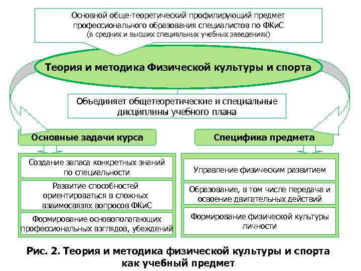 Основной обще-теоретический профилирующий предмет профессионального образования специалистов по ФКи. С (в средних и высших