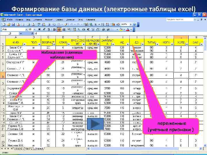 12 данные в электронной таблице могут быть