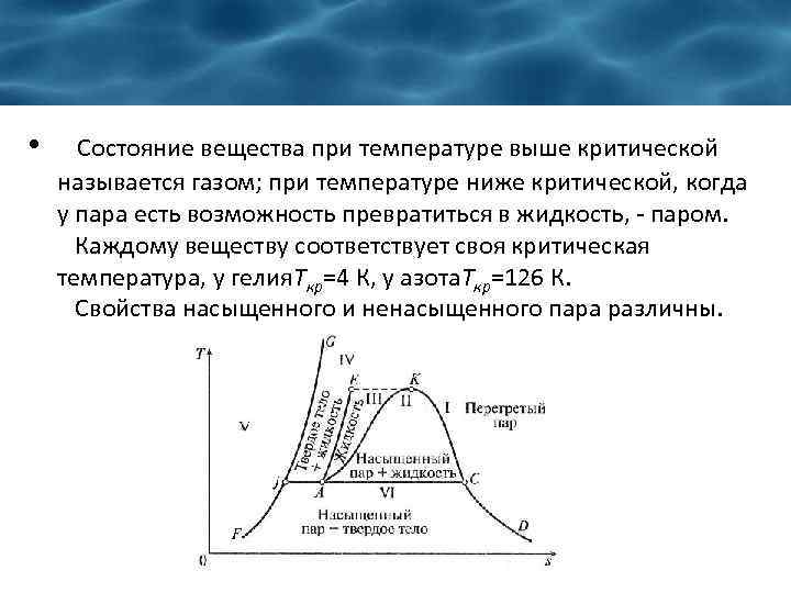 Пар состояние вещества