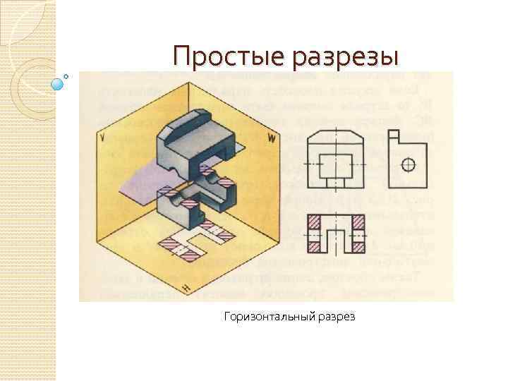 Простые разрезы Горизонтальный разрез 