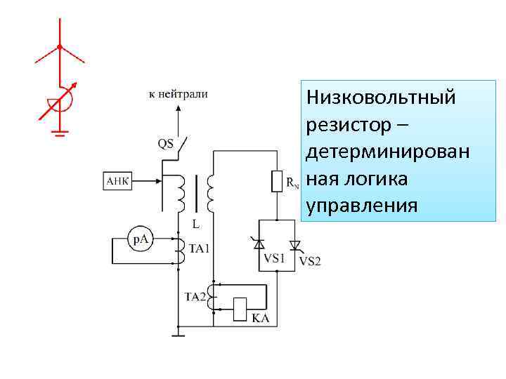 Низковольтный резистор – детерминирован ная логика управления 