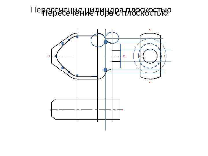 Пересечение цилиндраплоскостью Пересечение тора с плоскостью 