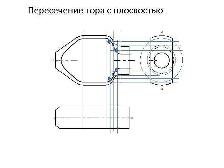 Пересечение тора с плоскостью 