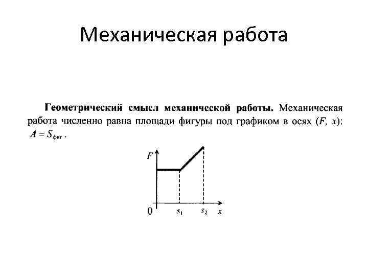 Механическая работа 