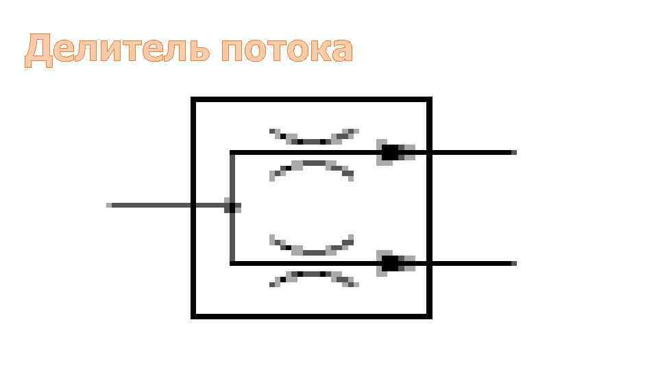 Схема дроссельного делителя потока