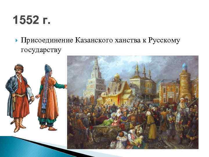 Присоединение казанского ханства к россии карта