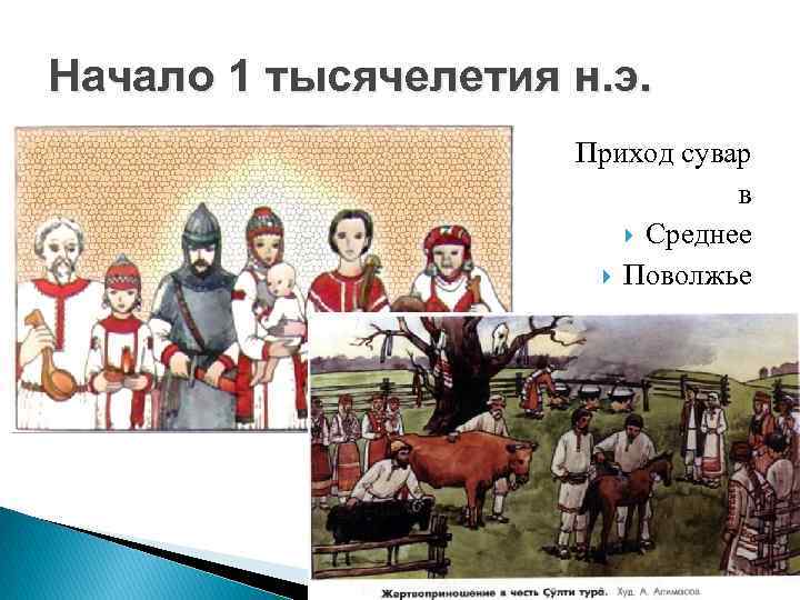 Начало 1 тысячелетия н. э. Приход сувар в Среднее Поволжье 